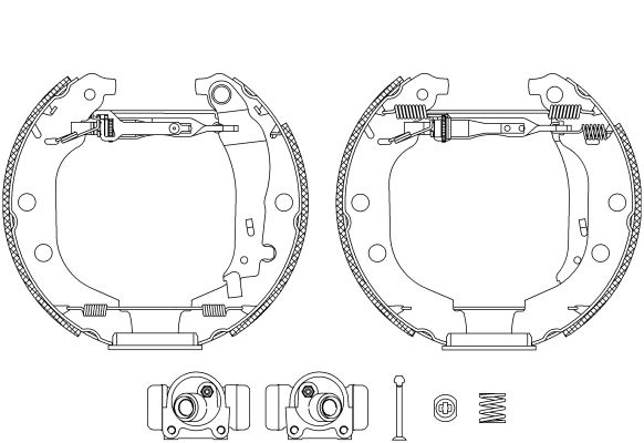 HELLA PAGID stabdžių trinkelių komplektas 8DB 355 004-371